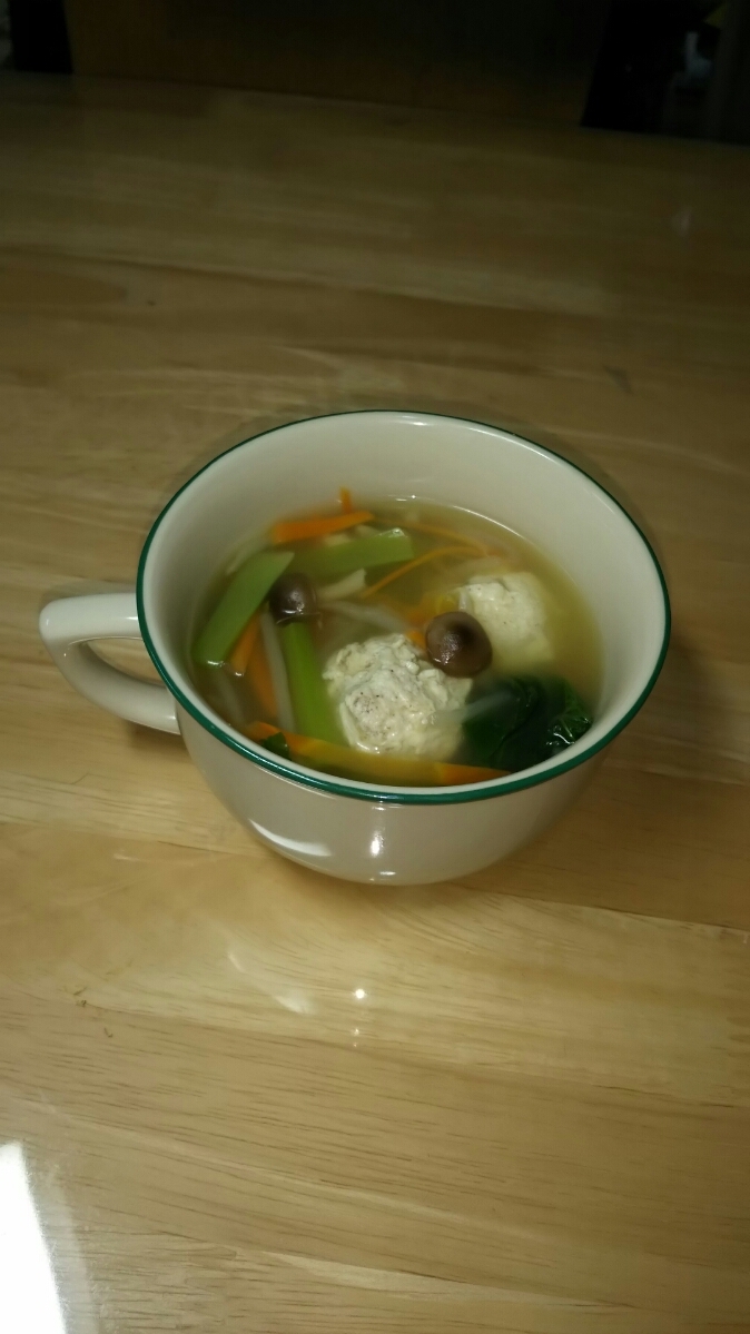 時短料理　鶏肉団子スープ