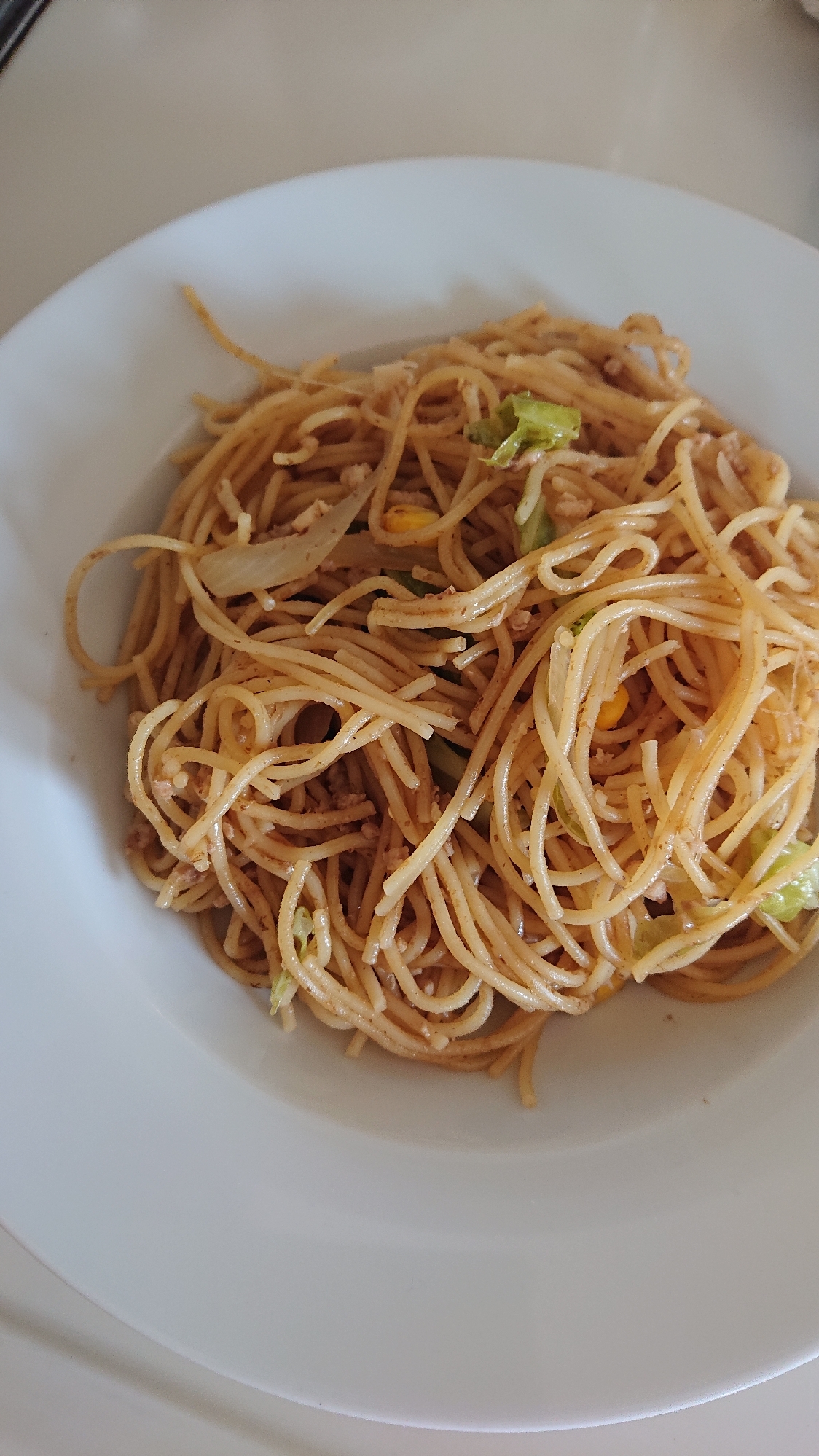 《中華麺の代わりに》スパゲッティで焼きそば風パスタ