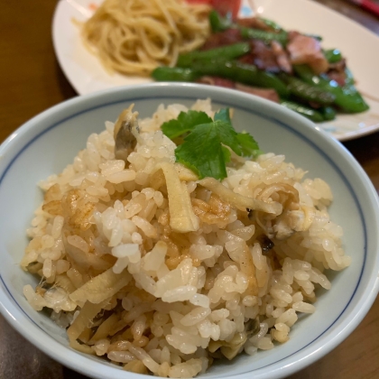 アサリと生姜の炊き込みご飯