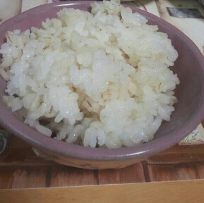 久しぶりに玄米買ったので炊きました！とっても美味しかったです(*^^*)
ごちそうさまでした～(^-^)/