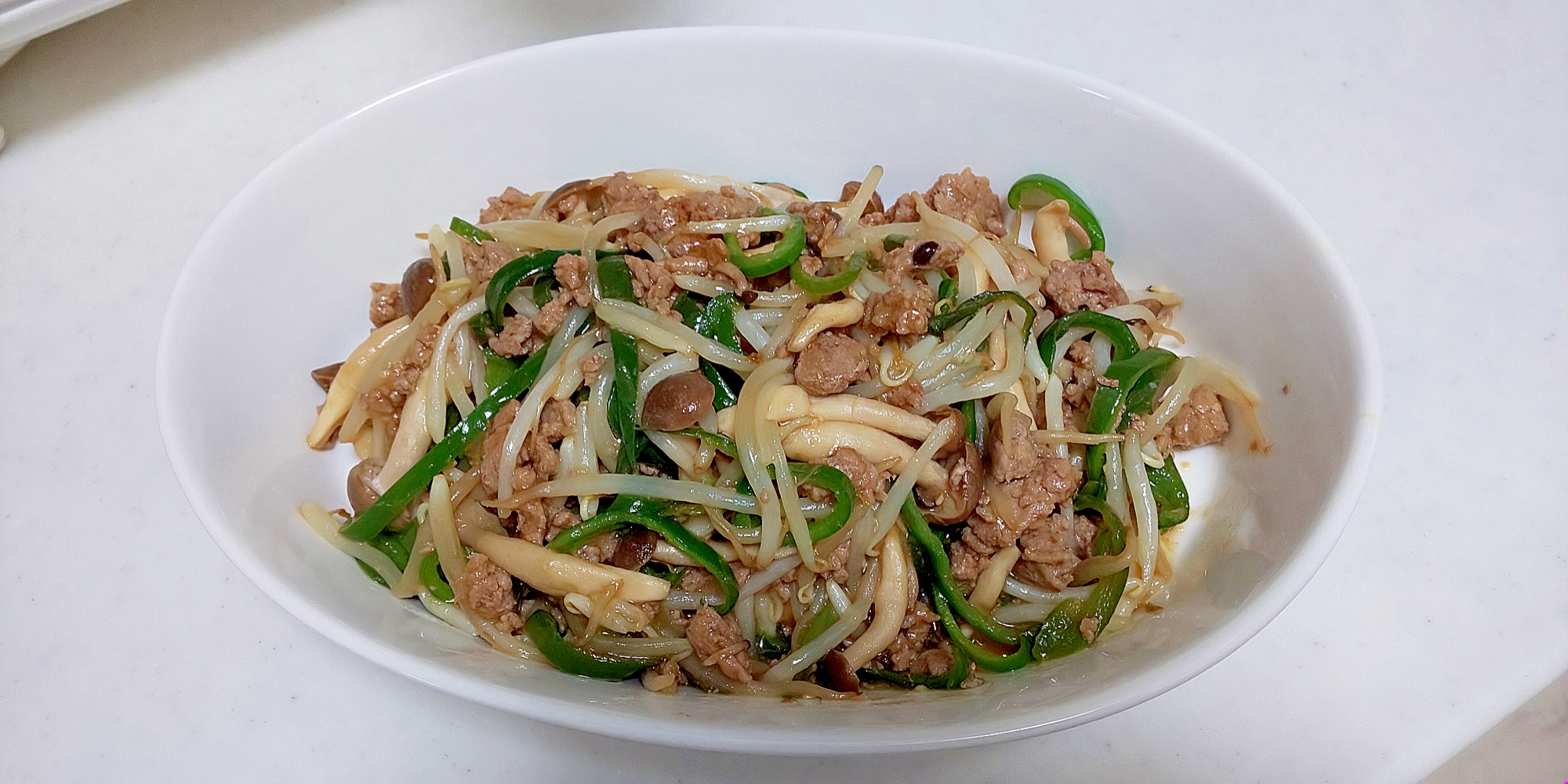 中華風！ひき肉と野菜の醤油炒め＋＋