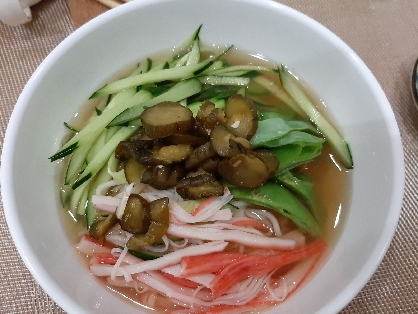 野菜たっぷりの冷麺