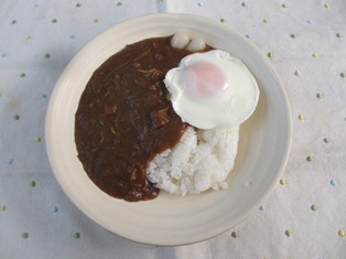 晩ご飯に♪黄身がとろりで美味しかったです♪