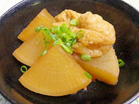 活力なべ☆圧力鍋で大根と油揚げの煮物