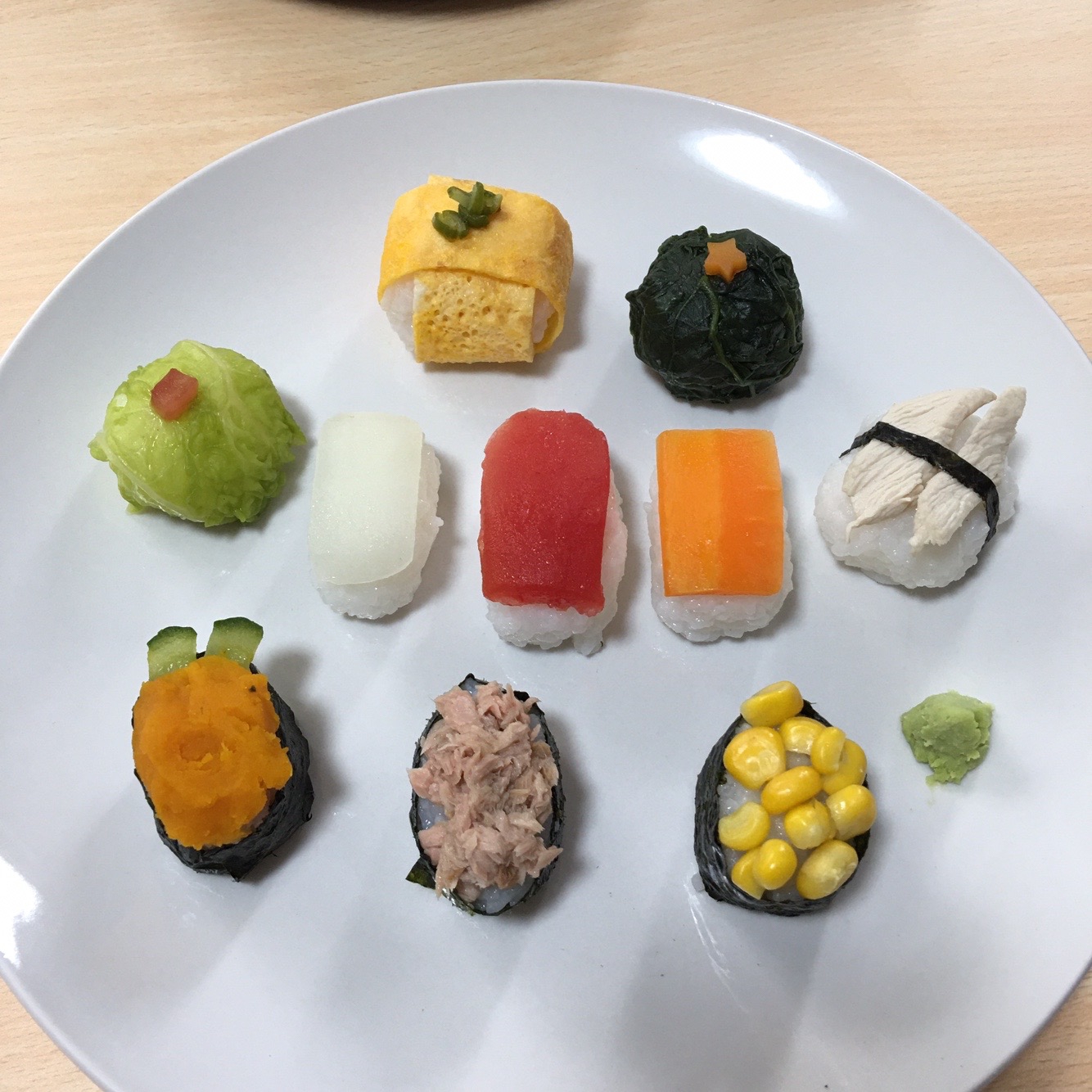 祝1歳バースデイ寿司風プレート レシピ 作り方 By しのあー 楽天レシピ 祝1歳バースデイ寿司風プレート レシピ 作り方 By しのあー 楽天レシピ