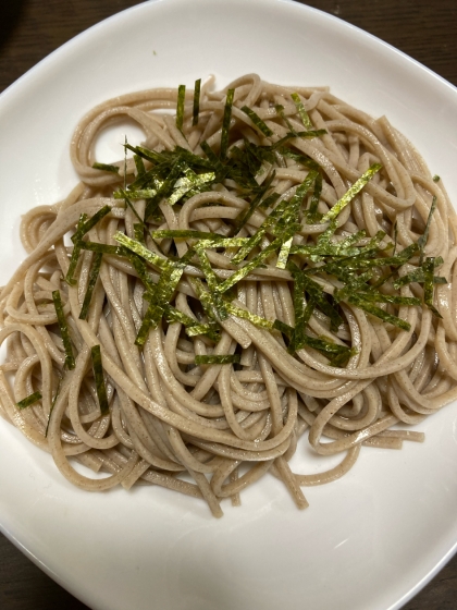 蕎麦ペペロンチーノ