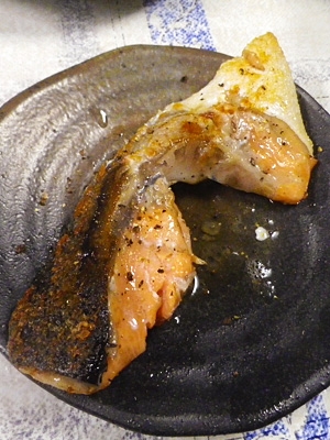 鮭カマのレモン生姜焼き