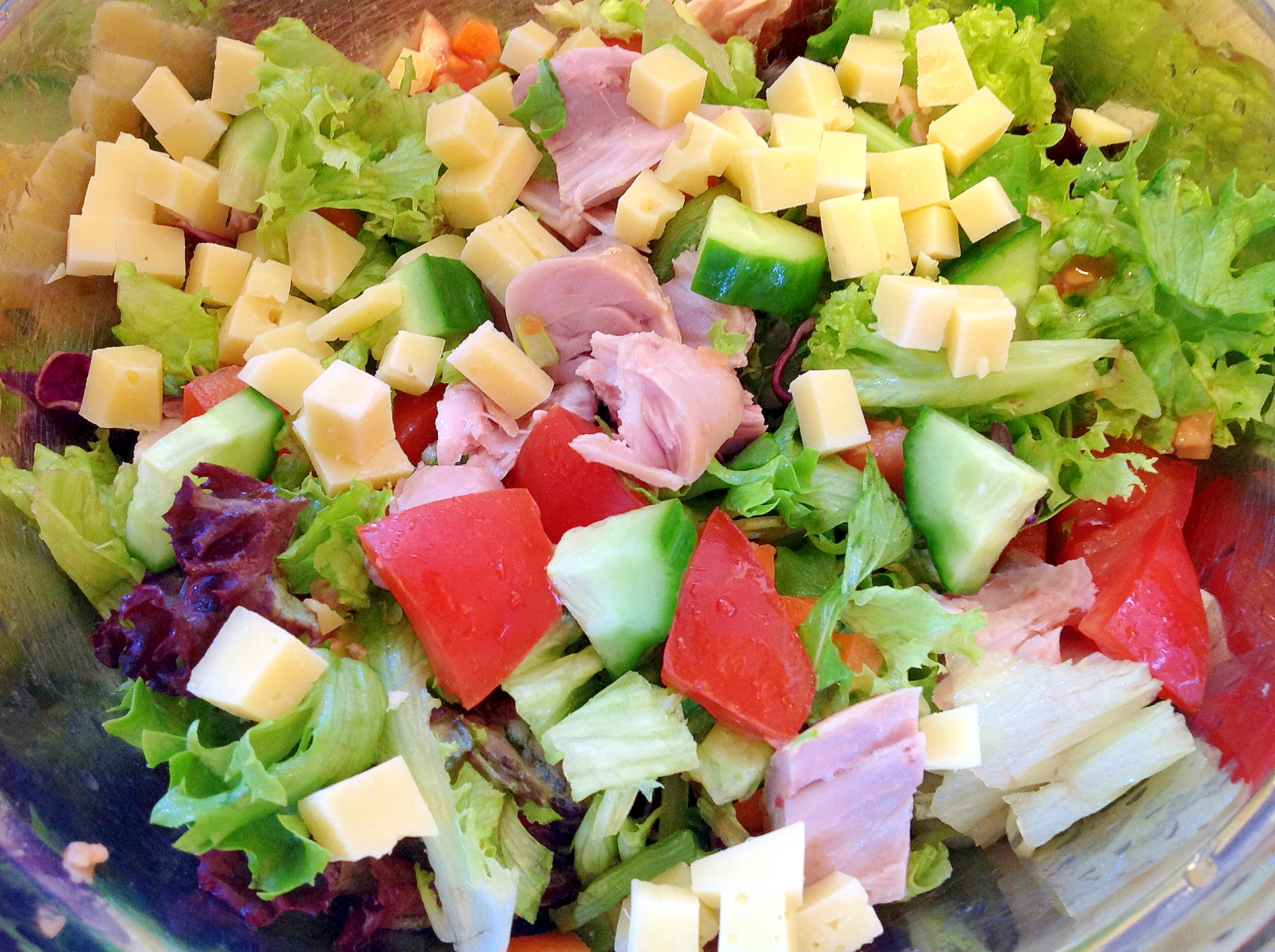 ローストチキンの残りでチョップドサラダ レシピ 作り方 By Findus 楽天レシピ