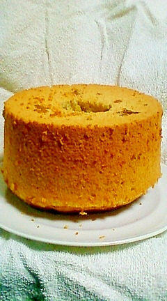 柿ラムシフォンケーキ18cm メープル 砂糖使用 レシピ 作り方 By Mayumi 1101 楽天レシピ