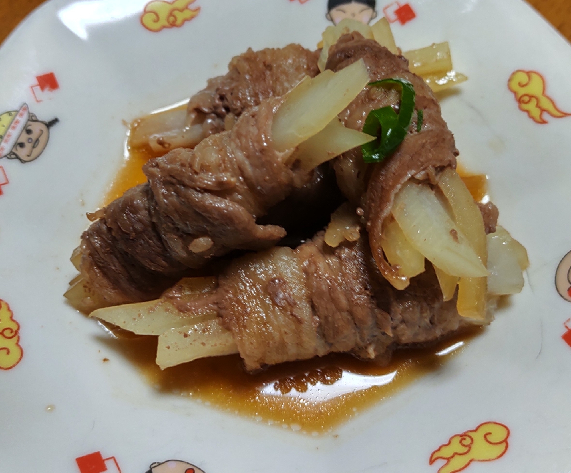 大根の牛肉巻き