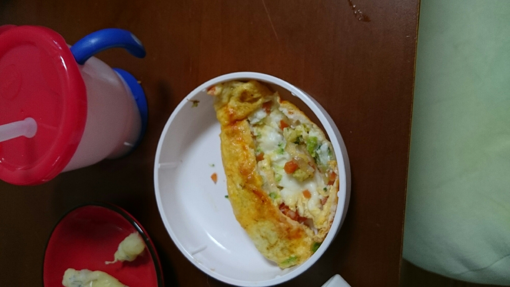 離乳食 中期から後期に向けて～野菜オムレツ～