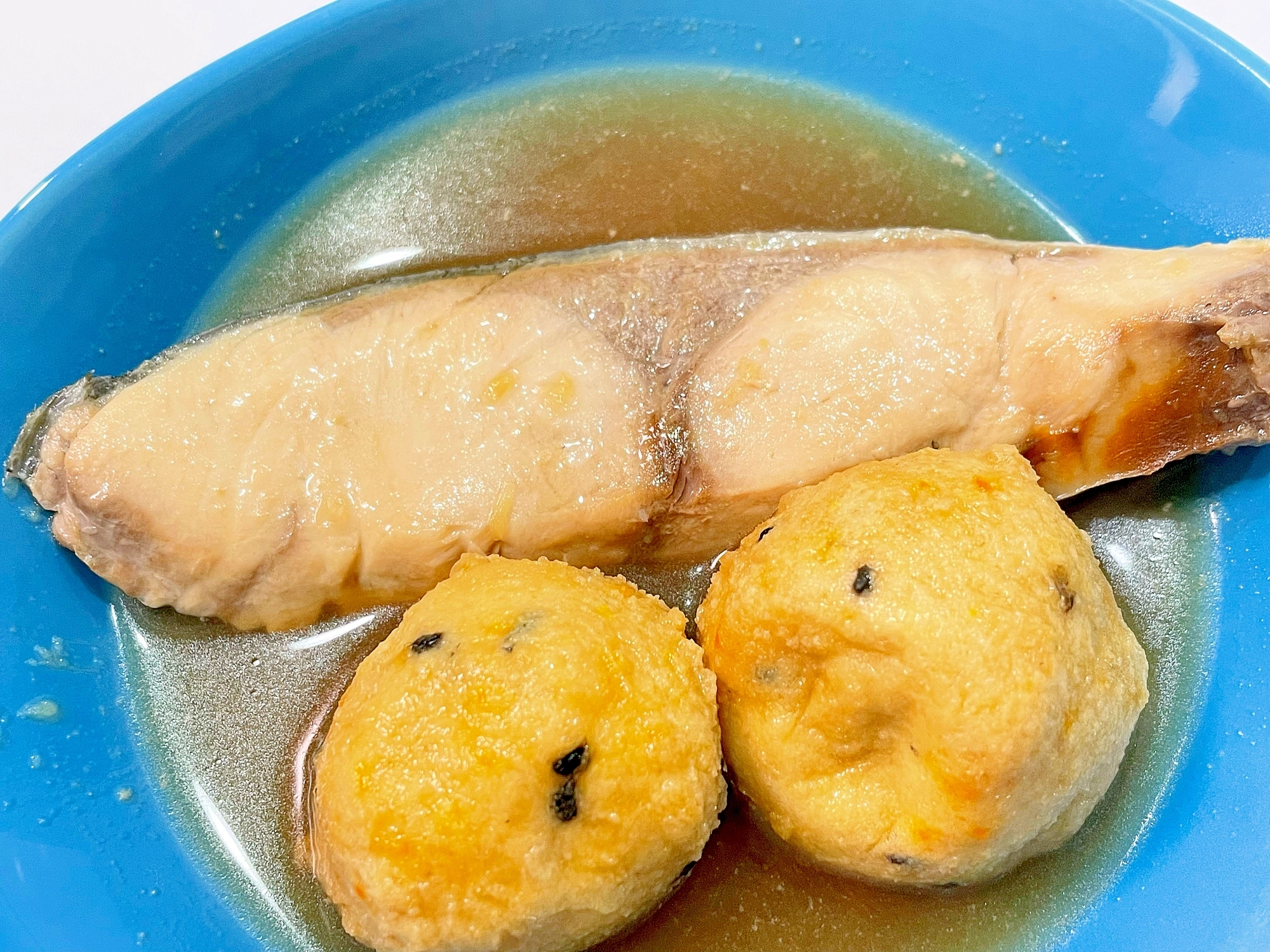 ブリとがんもどきの煮付け