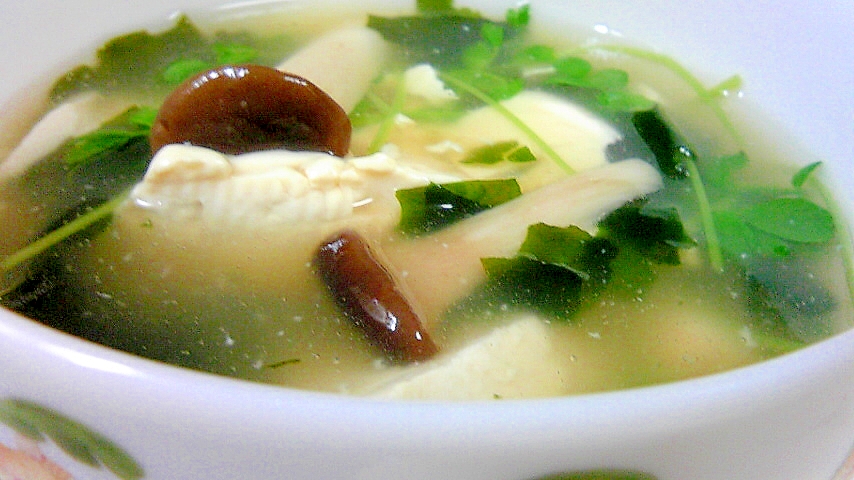豆腐とエリンギのとろとろスープ