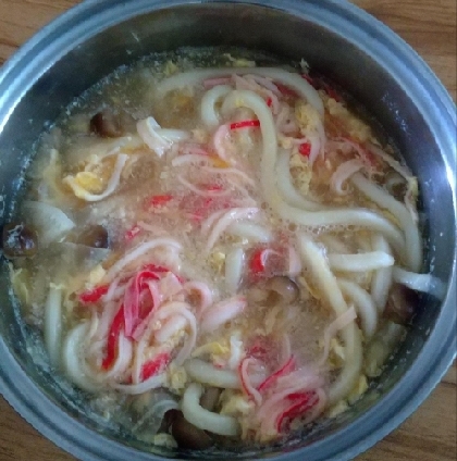 節約ランチ＊かき玉あんかけうどん