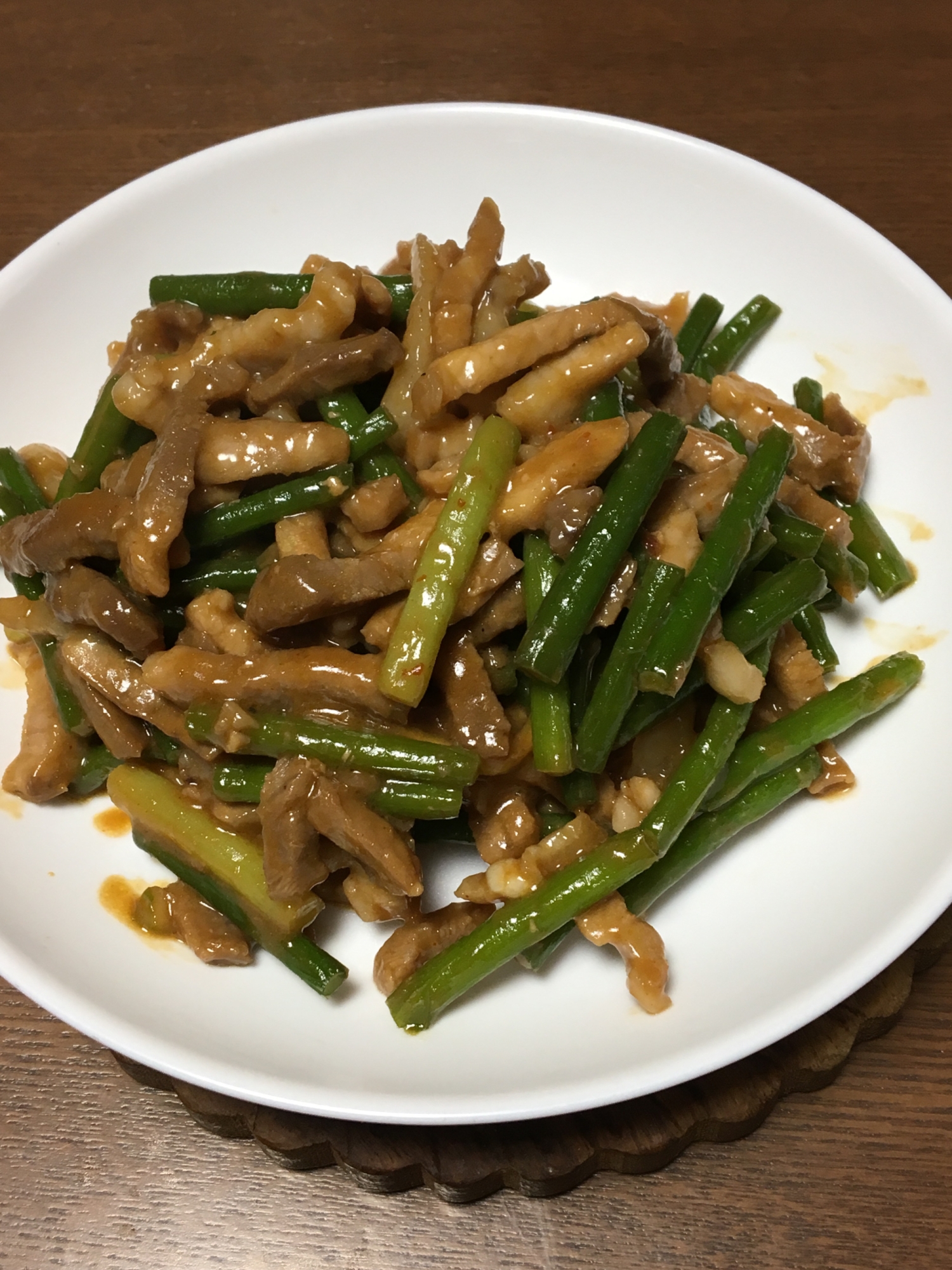 豚肉とニンニク茎の炒めもの レシピ 作り方 By 中国嫁19 楽天レシピ