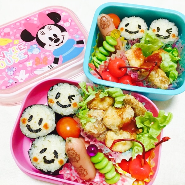 ニコちゃん海苔巻きとコロコロ焼唐揚げお弁当 レシピ 作り方 By Kuuuma 楽天レシピ ニコちゃん海苔巻きとコロコロ焼唐揚げお弁当 レシピ 作り方 By Kuuuma 楽天レシピ