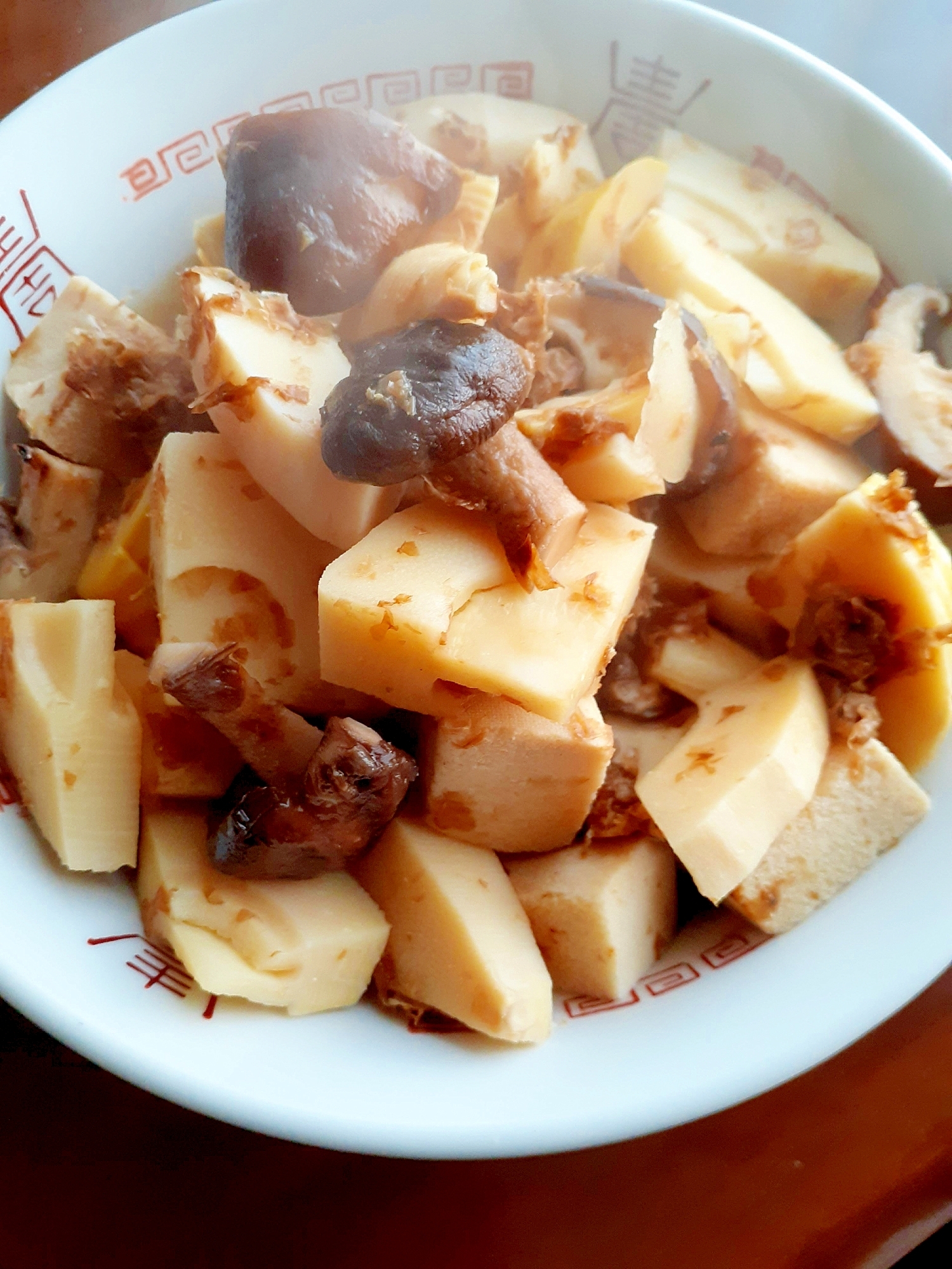 ★タケノコとシイタケと高野豆腐で簡単煮物★