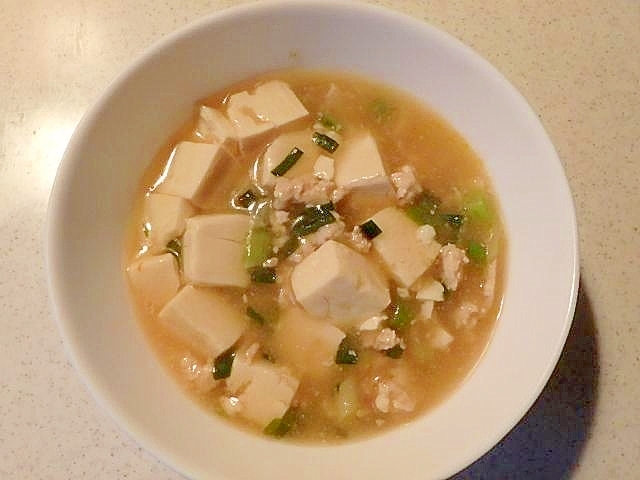 鶏ひき肉で♪簡単麻婆豆腐