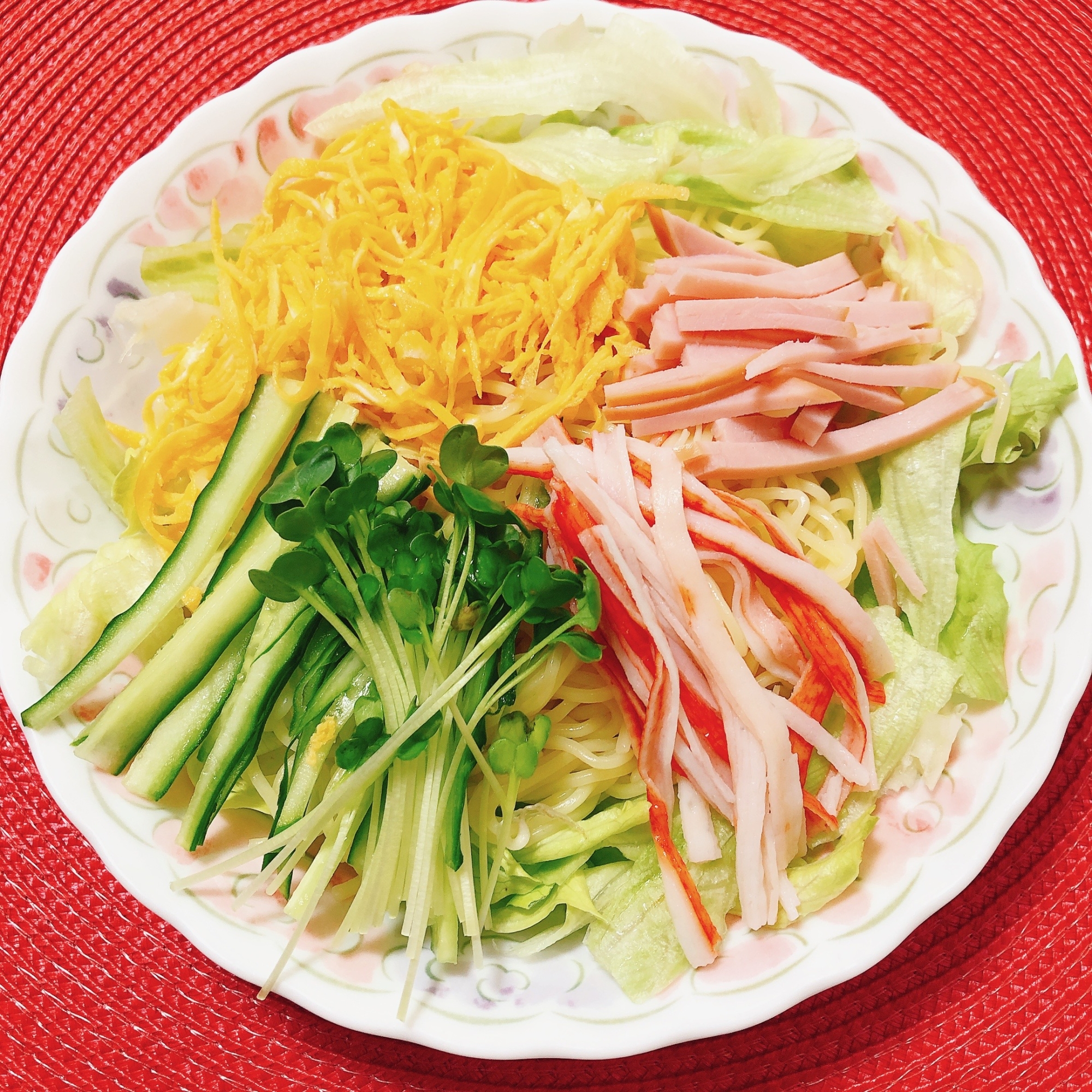 カニカマで冷やし中華