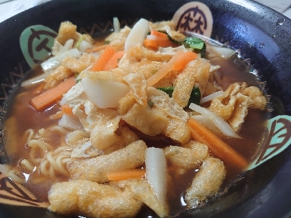 油揚げ入り野菜味噌ラーメン