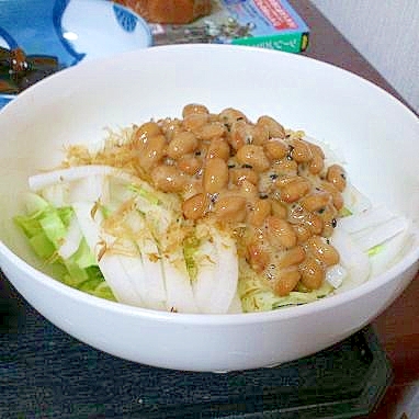 【極貧】納豆サラダ【一人飯】