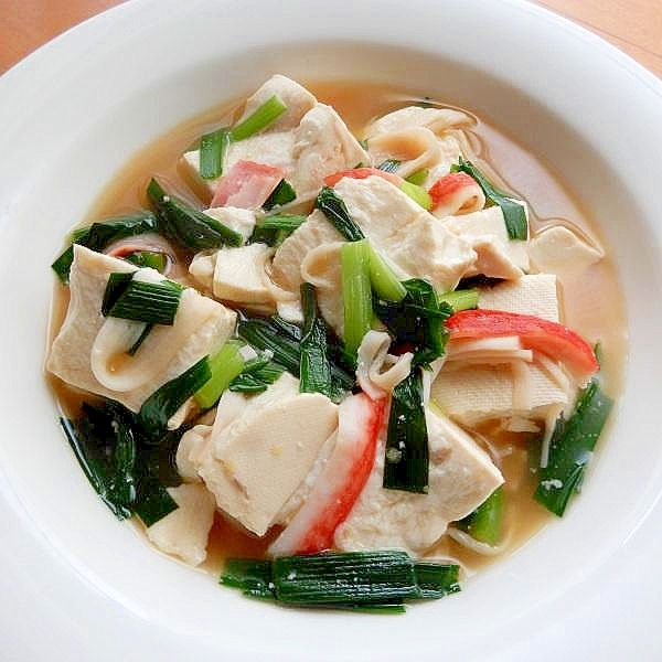 まな板なし５分！？鶏がらスープ味❤豆腐スープ♪