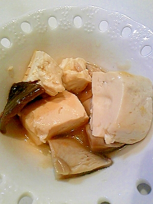 豆腐と椎茸の生しょうゆ糀炒め煮♪