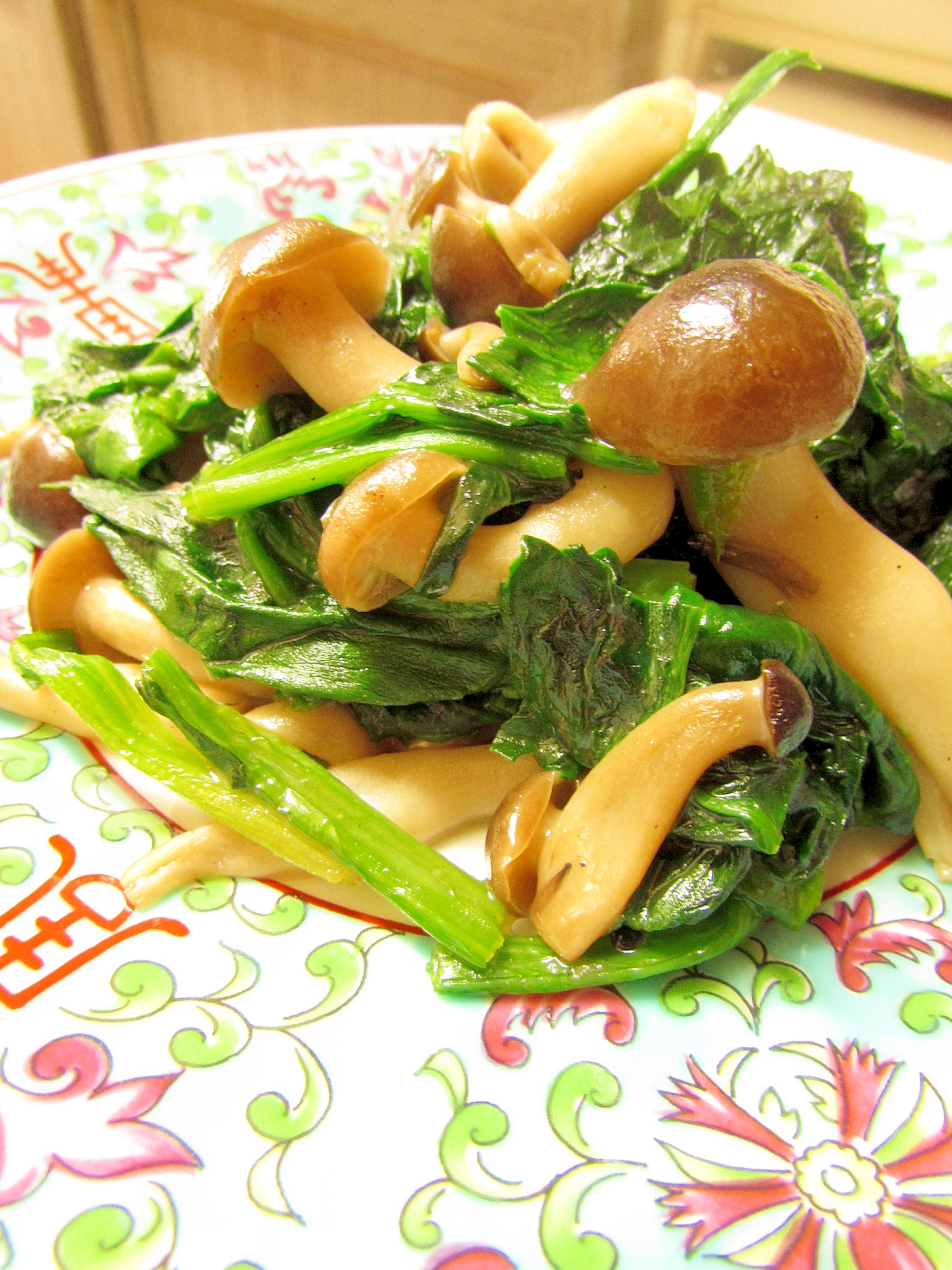 しめじとほうれん草のオイスターソース炒め レシピ 作り方 By K5b4 楽天レシピ