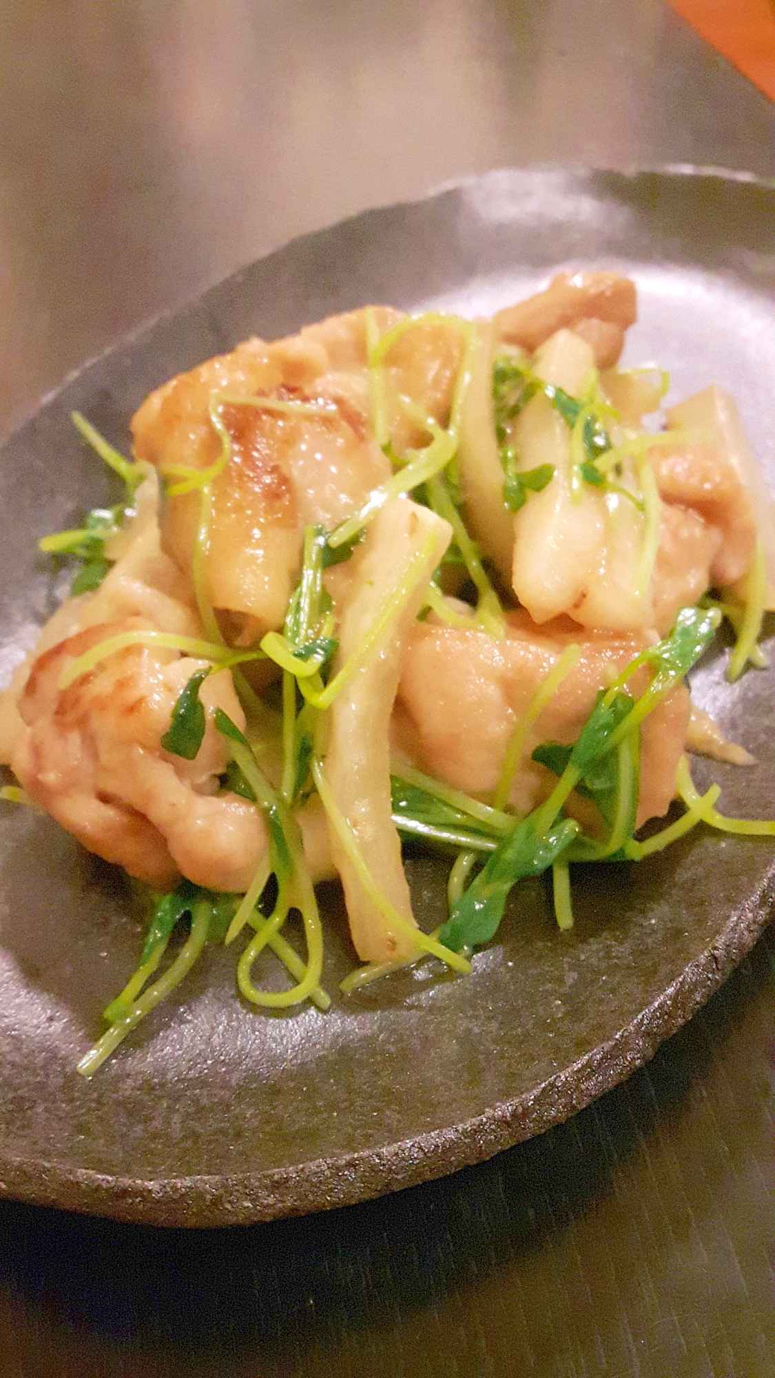 鶏もも肉と大根のオイスターソース炒め