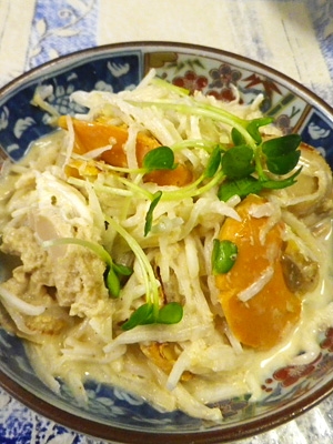 焼きホタテ大根のマヨ柚子胡椒サラダ