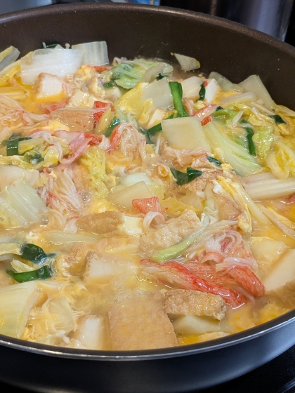 白菜とカニカマの中華煮