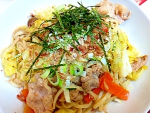 乾麺で美味しい☆焼きうどん