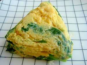 レンジで簡単♪ほうれん草オムレツ