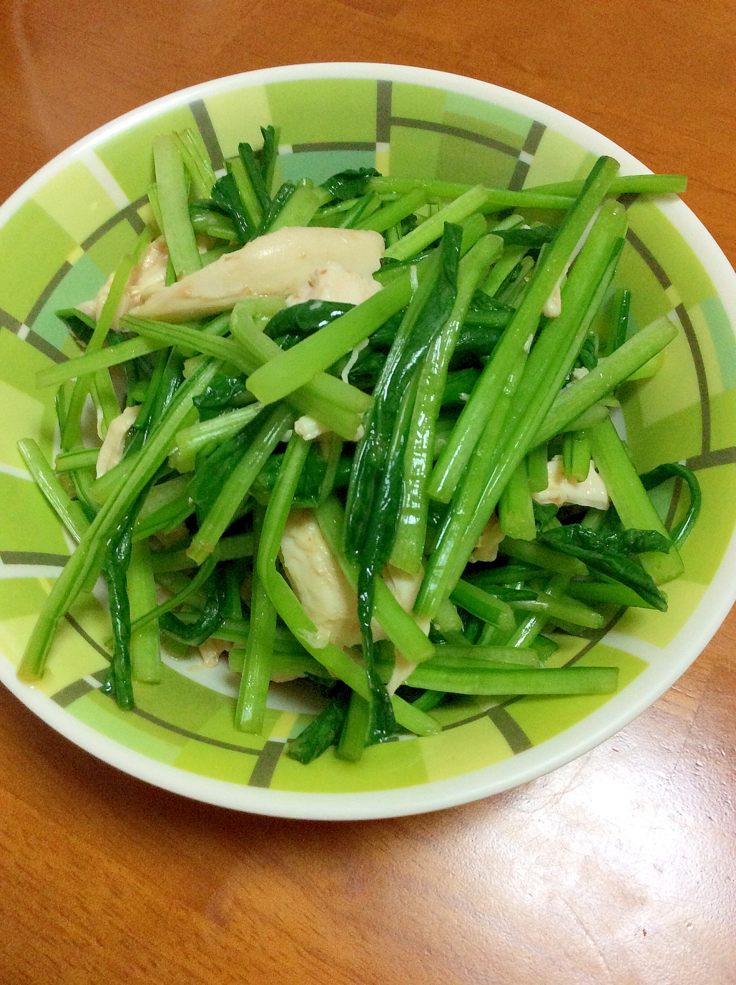 みぶな胸肉だし醤油練り梅レモン和え