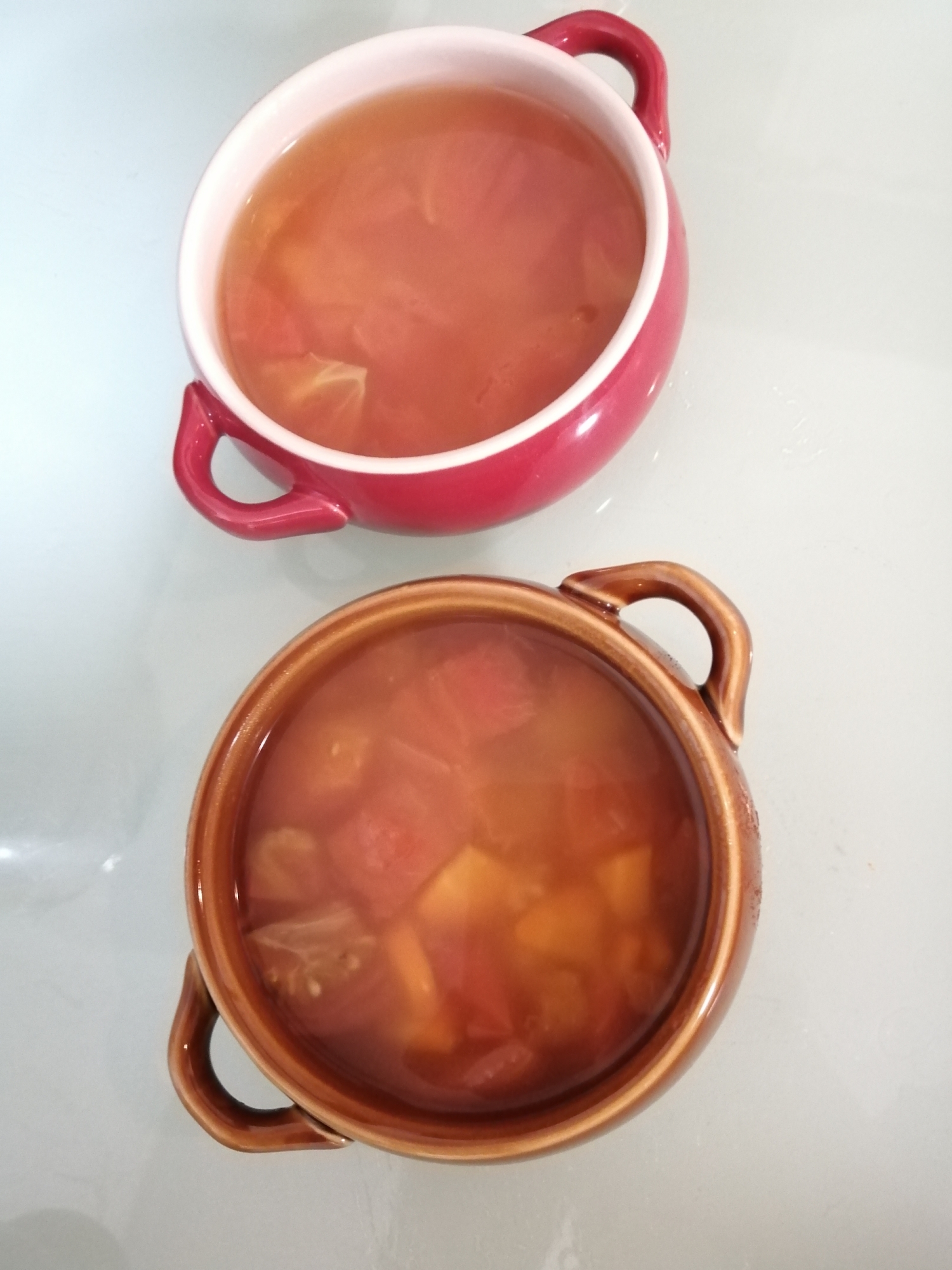 トマトとじゃが芋のコンソメスープ