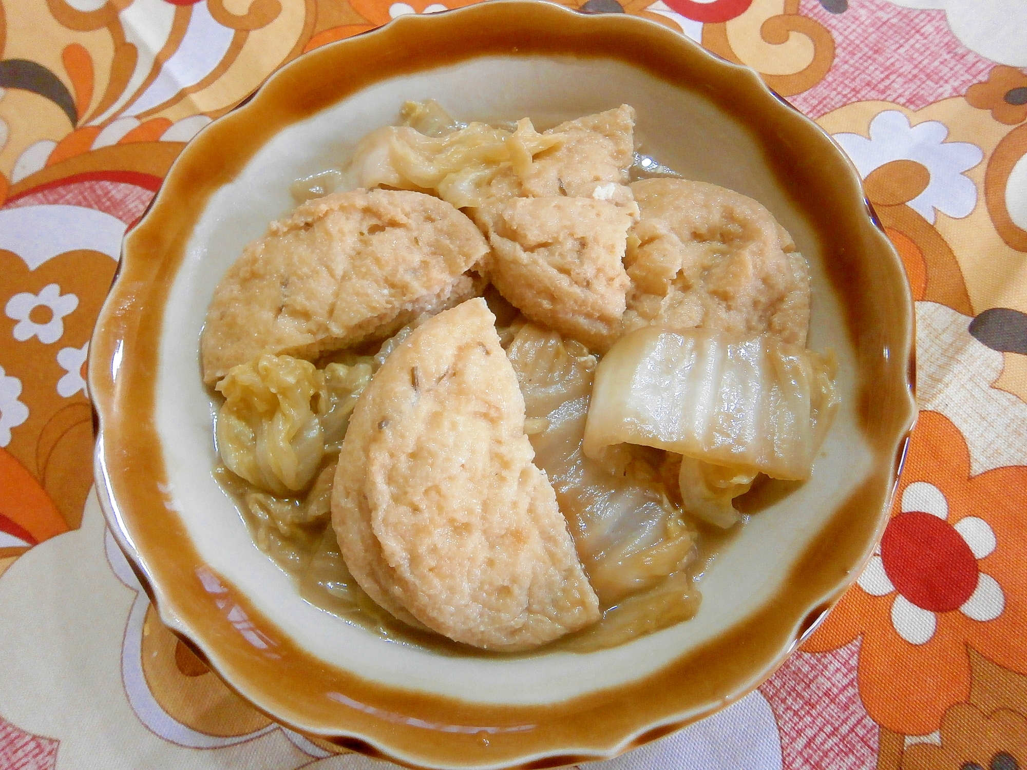 白菜・がんもどきの煮物