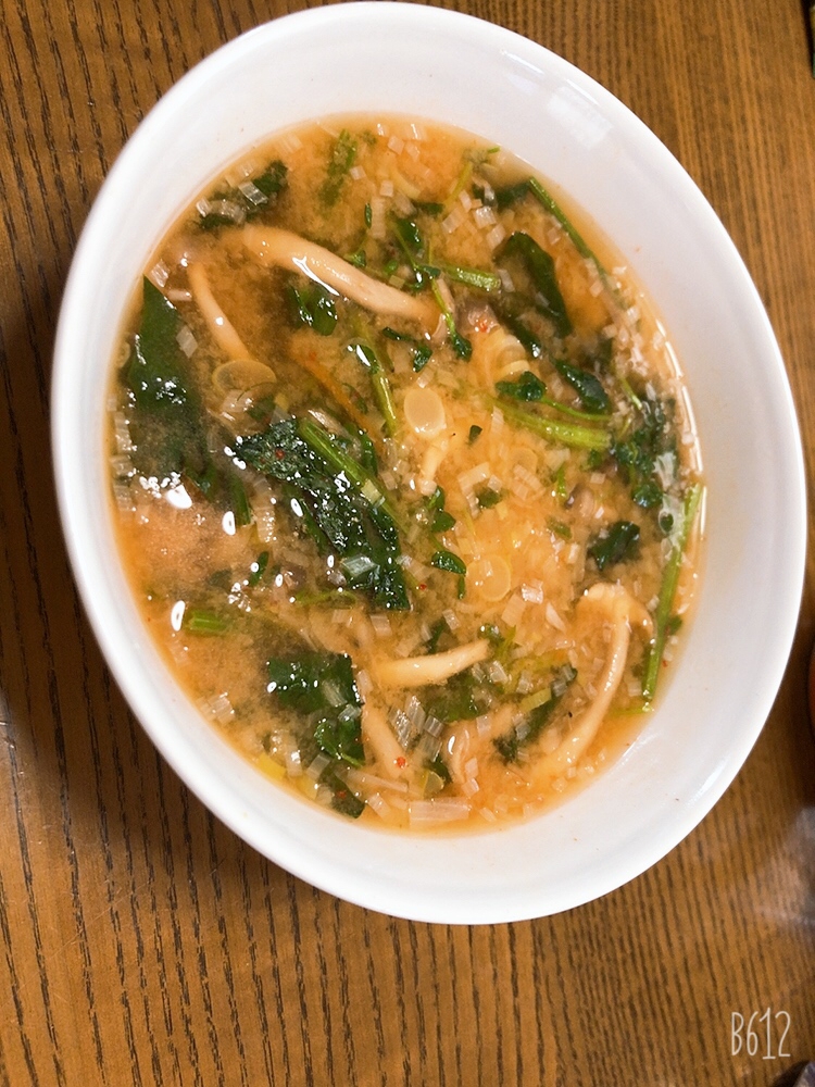 辛味噌野菜スープ