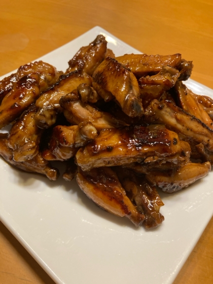 フライパンで簡単！鶏手羽中の甘辛焼き