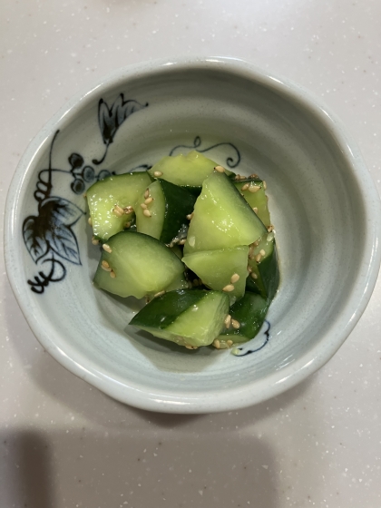 1分で！うまうま胡麻キュウリ