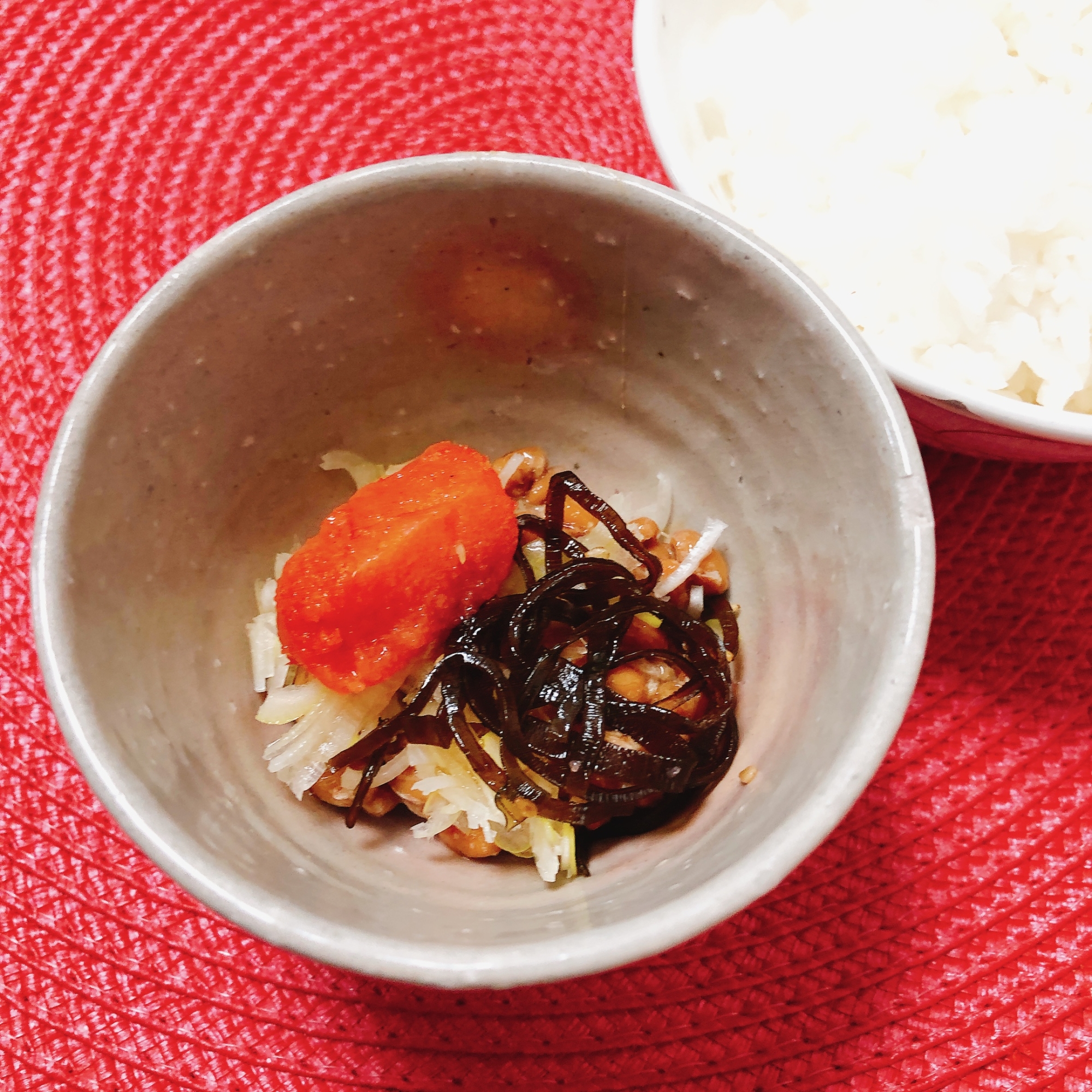 明太子昆布♪納豆