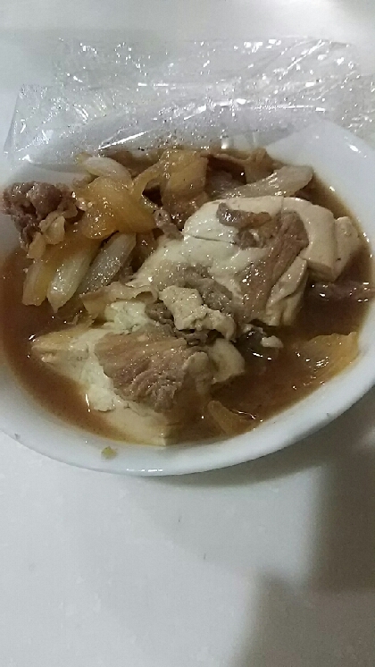 豆腐でかさまし！ボリュームでて嬉しいレシピ☆ご飯がすすむ味付けでした！
