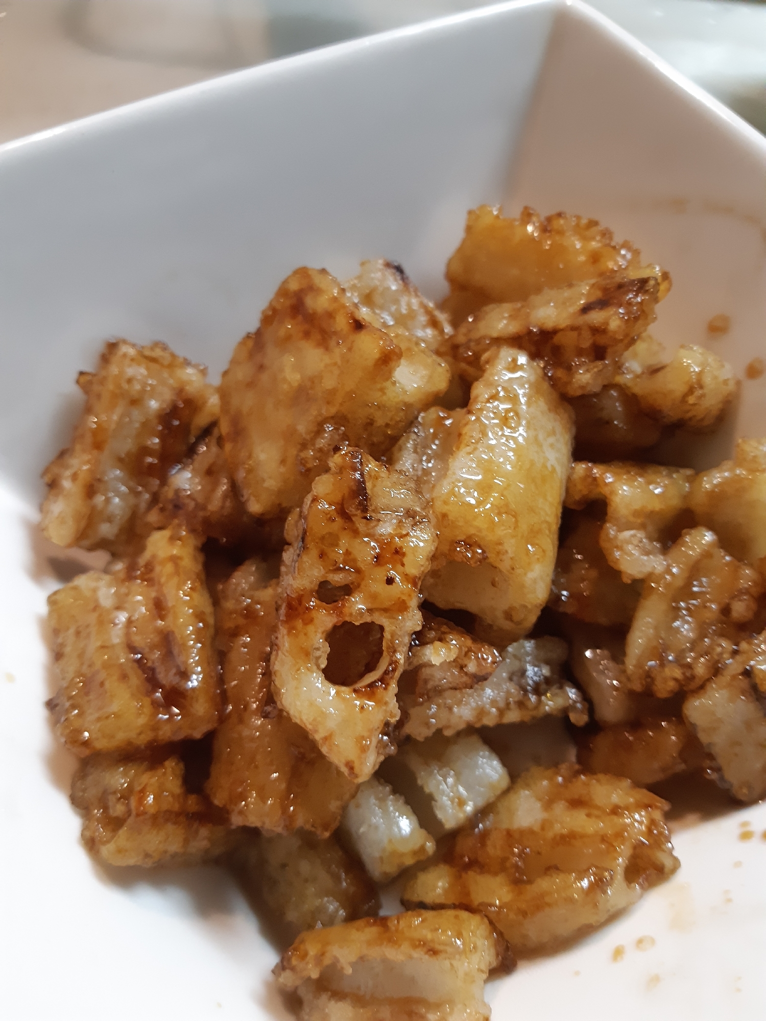 レンコンの甘辛あえ