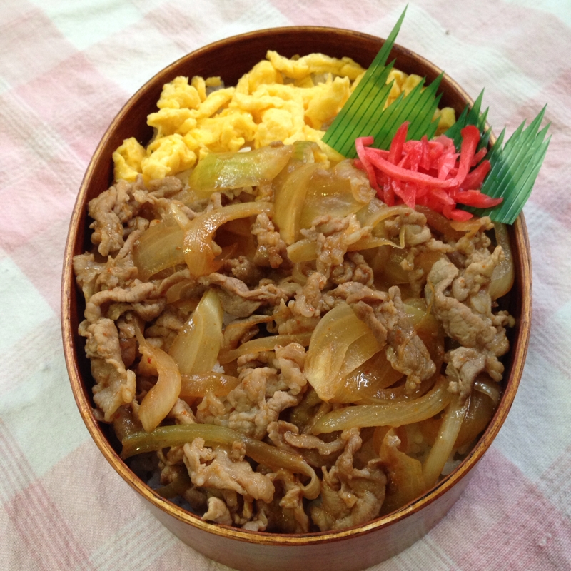 ピリ辛豚丼弁当♪