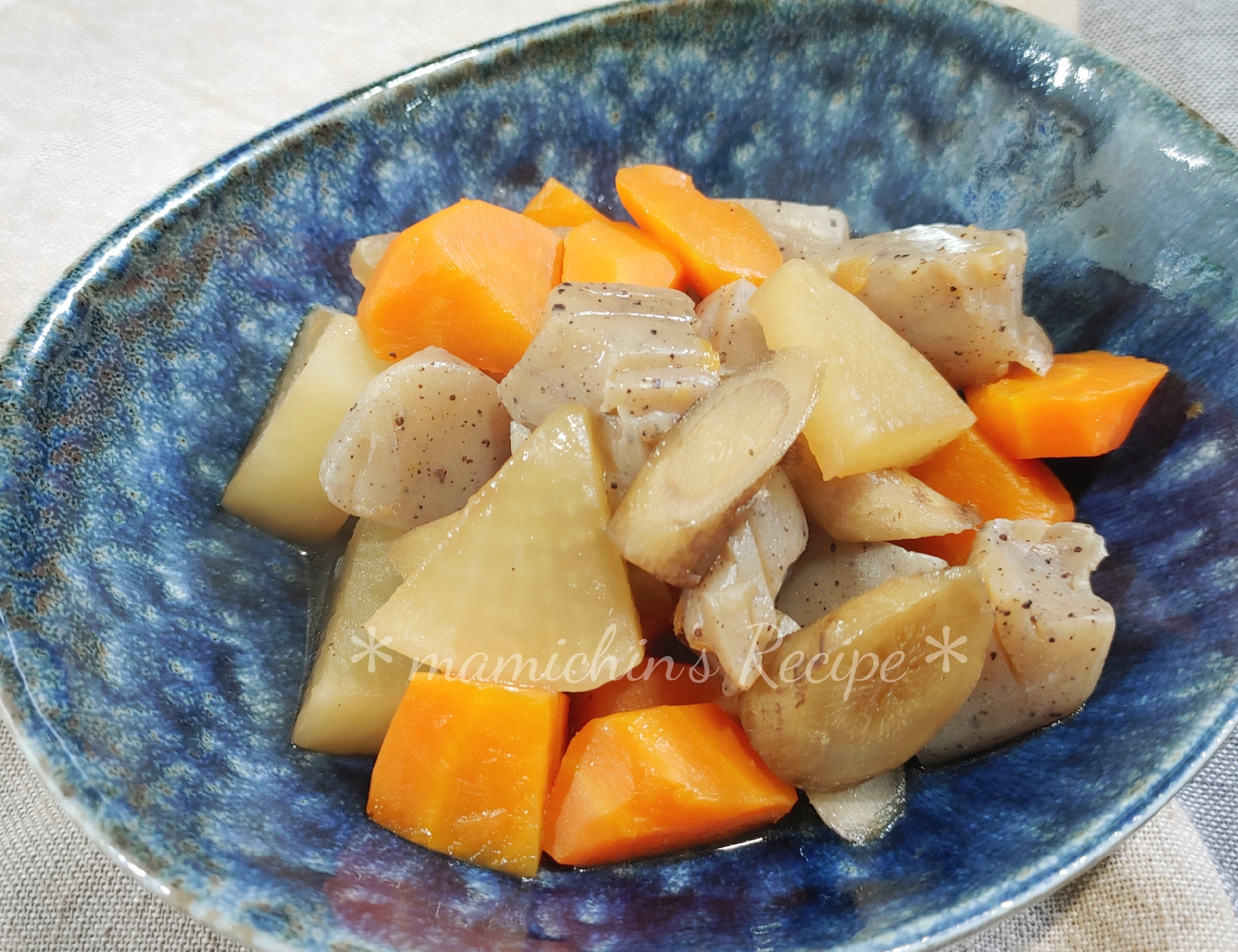 ストウブDe〜こんにゃく＊ごぼう＊大根の煮物