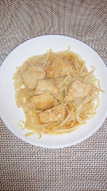 簡単節約 ボリューム満点ラクラク鶏団子ともやし炒め レシピ 作り方 By ももたろう印 楽天レシピ