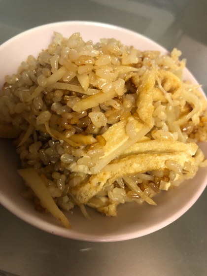 初めて作った炊き込みご飯、美味しかったです！！！