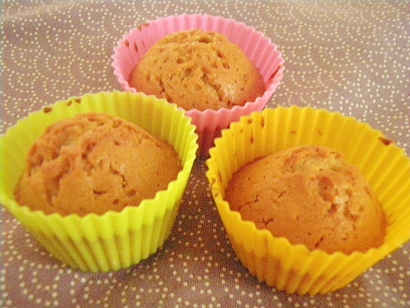 バター・牛乳不使用★材料3つ★簡単カップケーキ