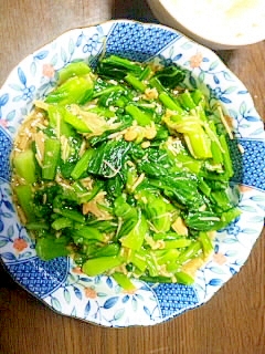 料理下手が作る　簡単小松菜とエノキの和え物