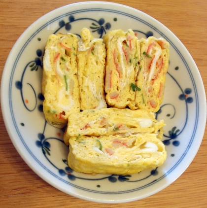 お弁当用に作りました
彩り綺麗で美味しい卵焼きができました
レシピ有難うございます