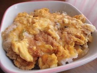 レンジで簡単カツ丼